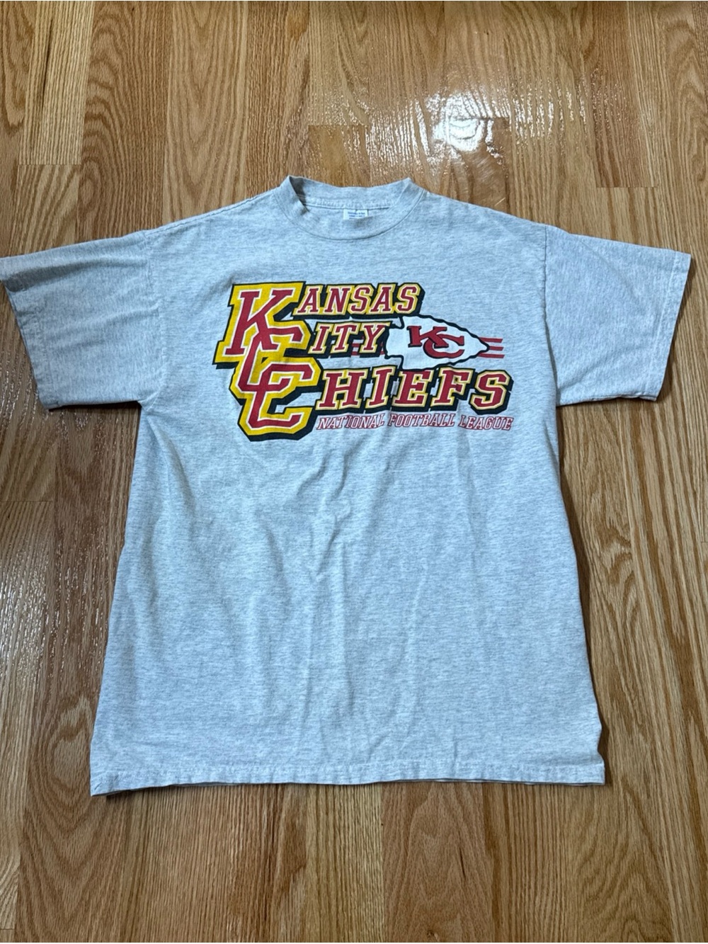 Vintage Kansas City Chiefs T-Shirt Logo 7 Mens Size Large Rare